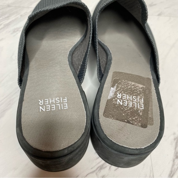 Eileen Fisher Betsy Gray Knit Mule 8 - Picture 11 of 13